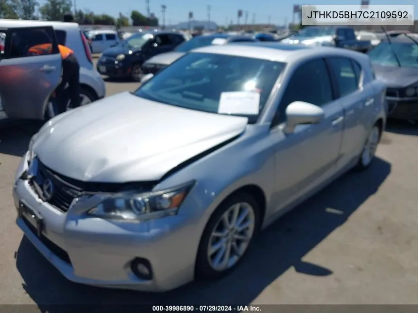 JTHKD5BH7C2109592 2012 Lexus Ct 200H Premium