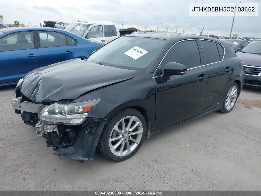 JTHKD5BH5C2103662 2012 Lexus Ct 200H Premium