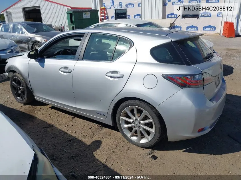 JTHKD5BH4C2088121 2012 Lexus Ct 200H Premium