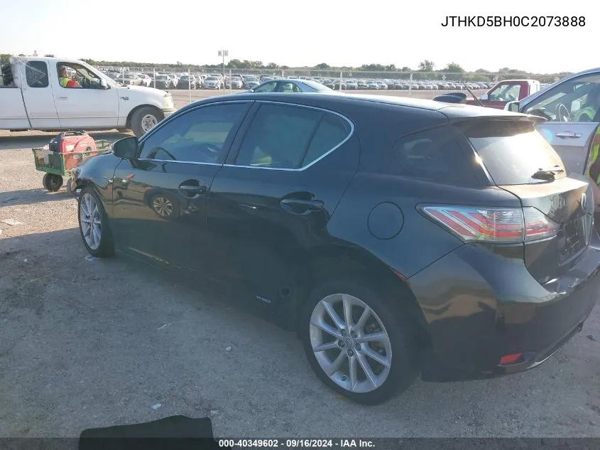 JTHKD5BH0C2073888 2012 Lexus Ct 200H Premium