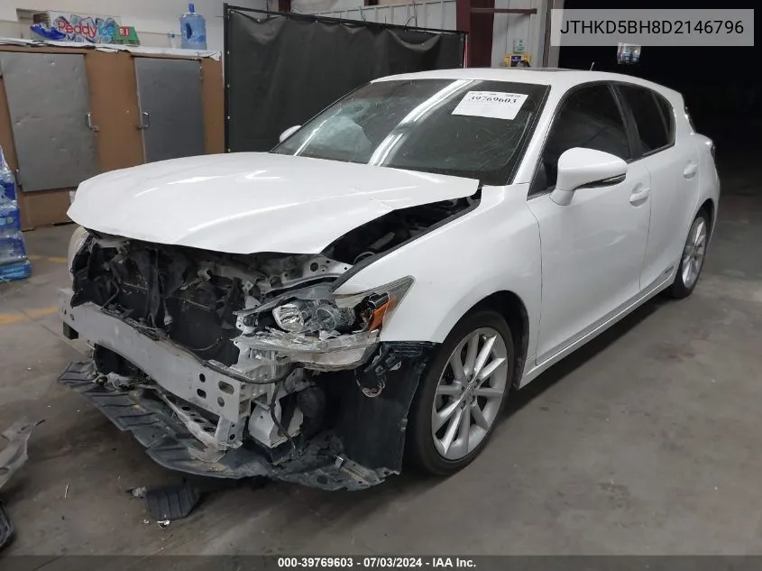 JTHKD5BH8D2146796 2013 Lexus Ct 200H