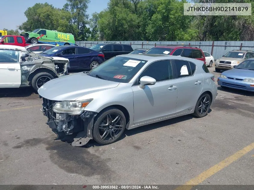 2013 Lexus Ct200H VIN: JTHKD5BH9D2141879 Lot: 39953562