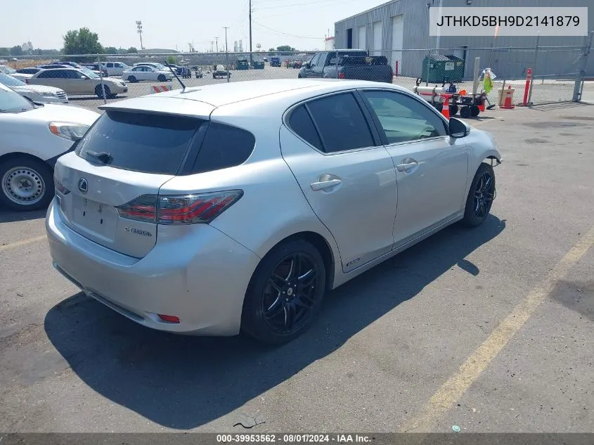 2013 Lexus Ct200H VIN: JTHKD5BH9D2141879 Lot: 39953562