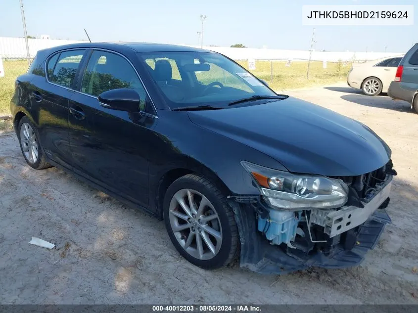 JTHKD5BH0D2159624 2013 Lexus Ct 200H