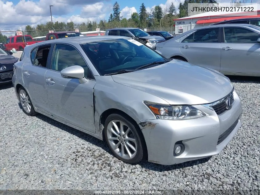 JTHKD5BH7D2171222 2013 Lexus Ct 200H