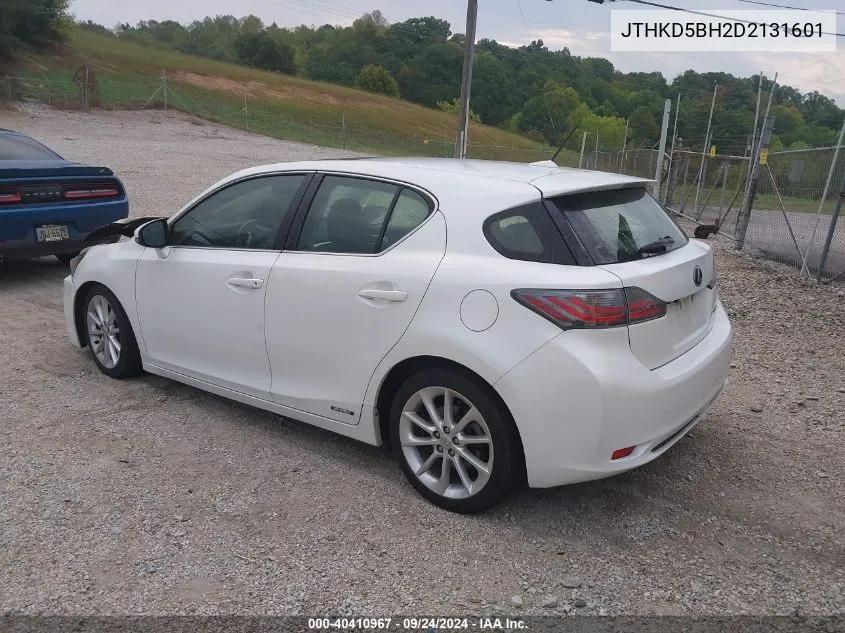 2013 Lexus Ct 200H Hybrid VIN: JTHKD5BH2D2131601 Lot: 40410967