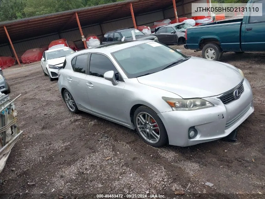 2013 Lexus Ct 200H VIN: JTHKD5BH5D2131110 Lot: 40453472