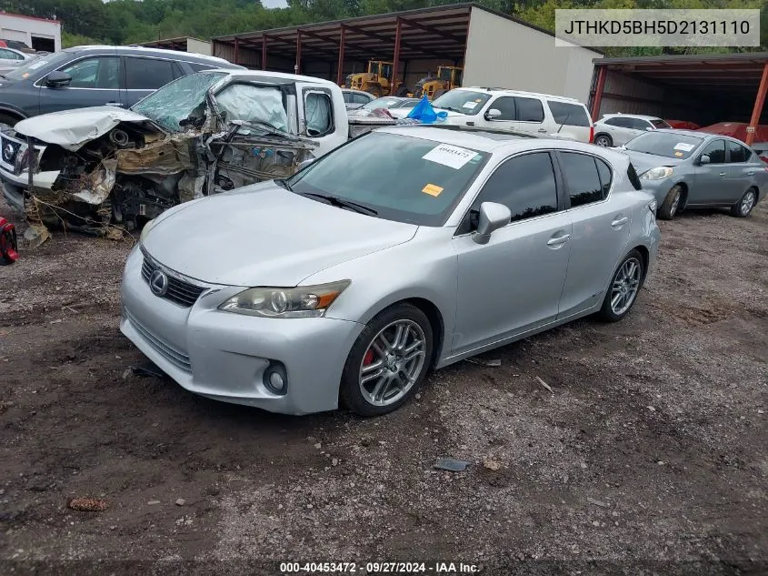 2013 Lexus Ct 200H VIN: JTHKD5BH5D2131110 Lot: 40453472