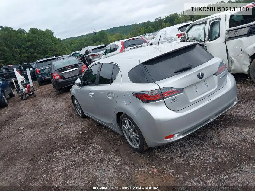 JTHKD5BH5D2131110 2013 Lexus Ct 200H