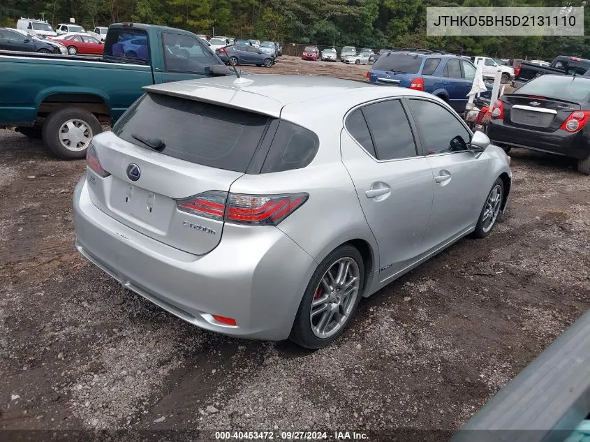 2013 Lexus Ct 200H VIN: JTHKD5BH5D2131110 Lot: 40453472