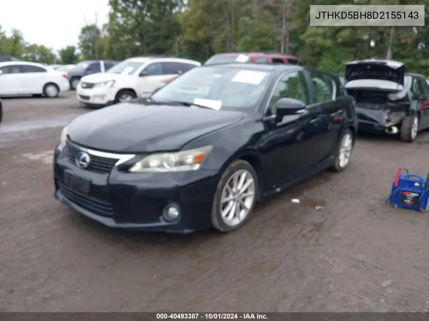 JTHKD5BH8D2155143 2013 Lexus Ct 200H