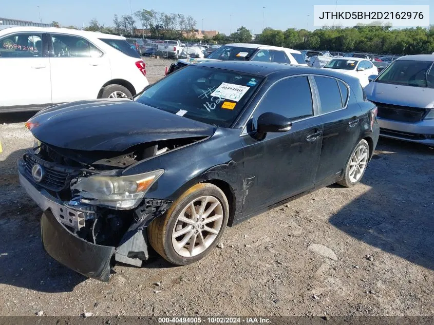 2013 Lexus Ct 200H VIN: JTHKD5BH2D2162976 Lot: 40494005