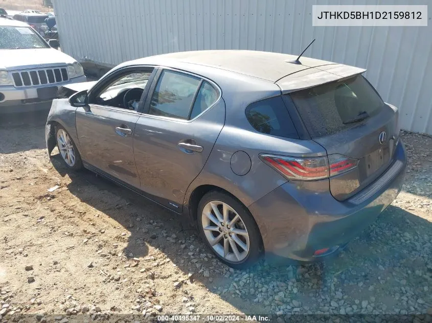 2013 Lexus Ct 200H VIN: JTHKD5BH1D2159812 Lot: 40495347