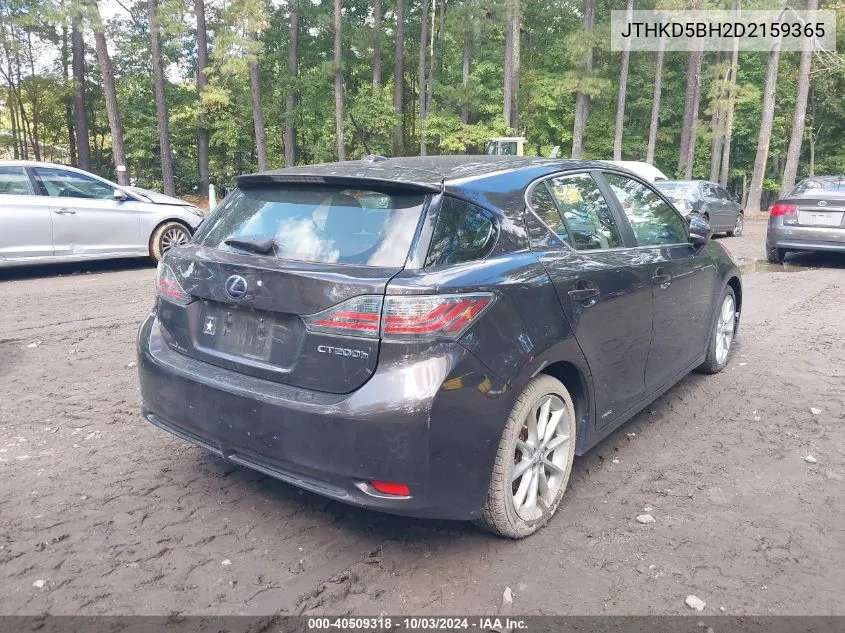 JTHKD5BH2D2159365 2013 Lexus Ct 200H