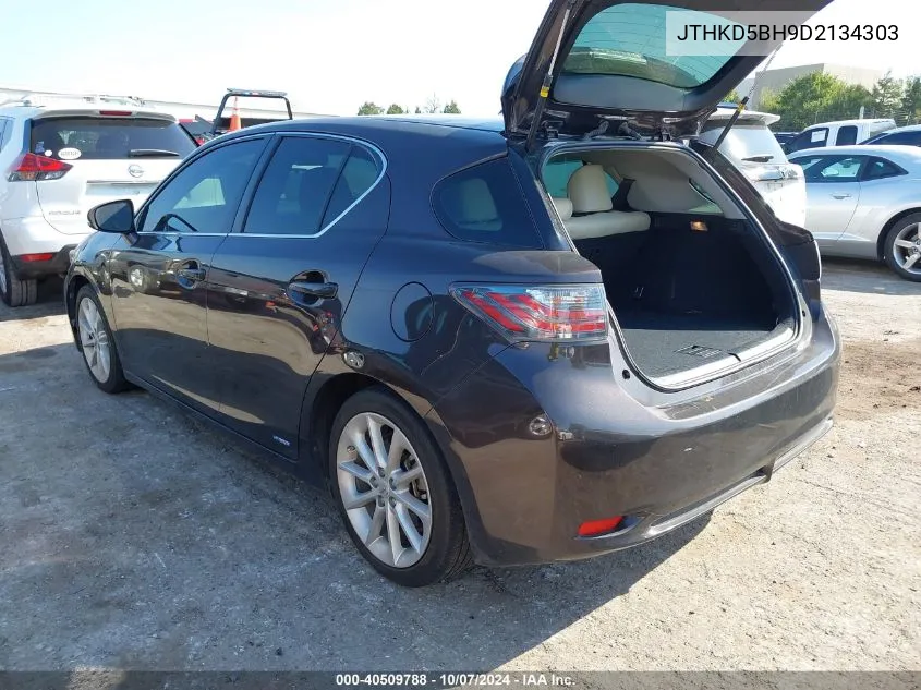 2013 Lexus Ct 200H VIN: JTHKD5BH9D2134303 Lot: 40509788