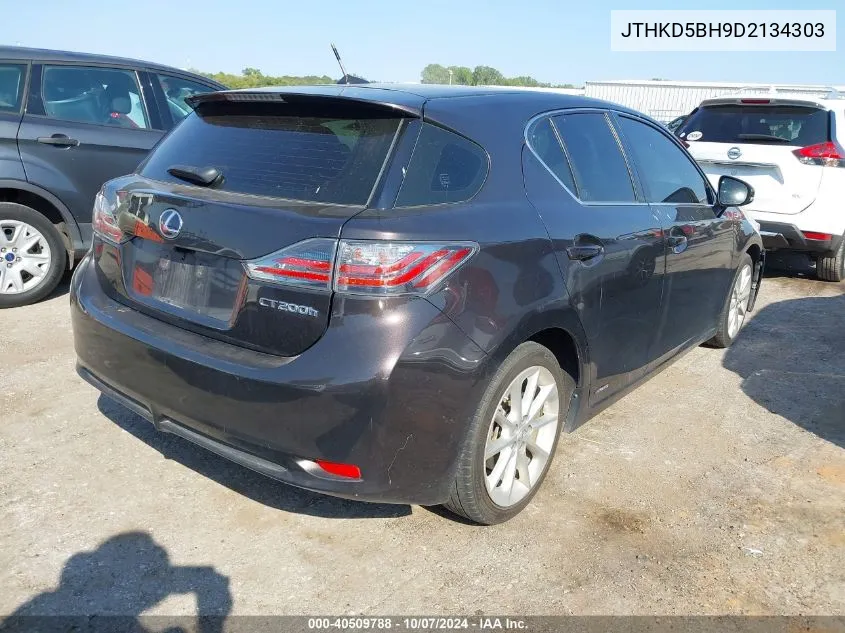 2013 Lexus Ct 200H VIN: JTHKD5BH9D2134303 Lot: 40509788