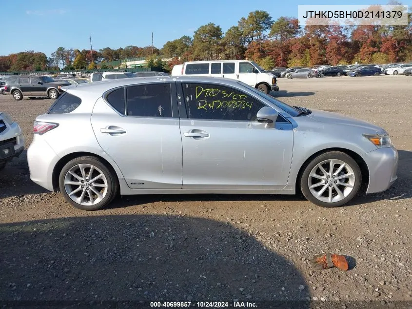 2013 Lexus Ct 200H VIN: JTHKD5BH0D2141379 Lot: 40699857