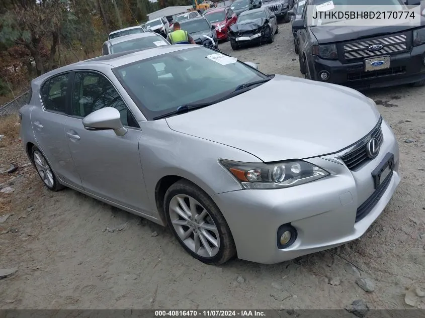 2013 Lexus Ct 200H VIN: JTHKD5BH8D2170774 Lot: 40816470