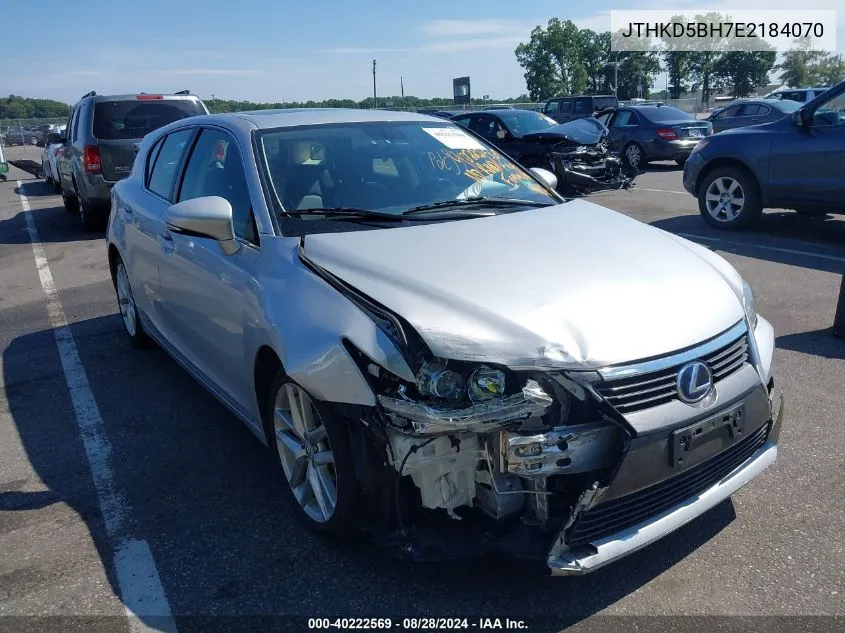 2014 Lexus Ct 200H VIN: JTHKD5BH7E2184070 Lot: 40222569