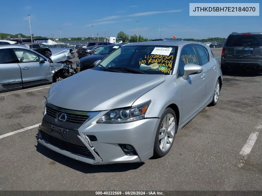 2014 Lexus Ct 200H VIN: JTHKD5BH7E2184070 Lot: 40222569