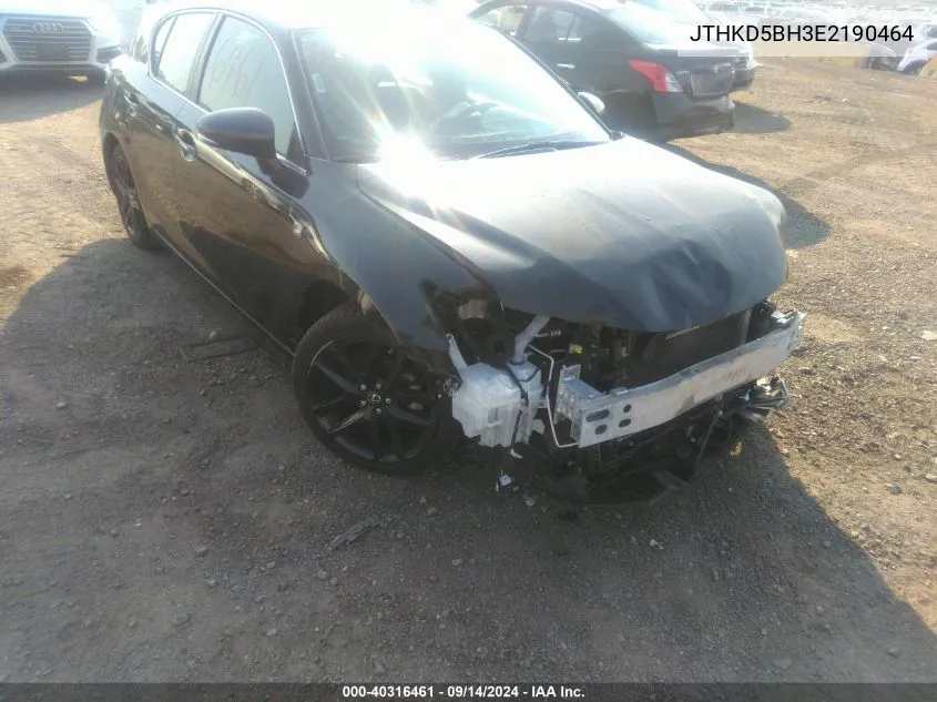 JTHKD5BH3E2190464 2014 Lexus Ct 200H Hybrid