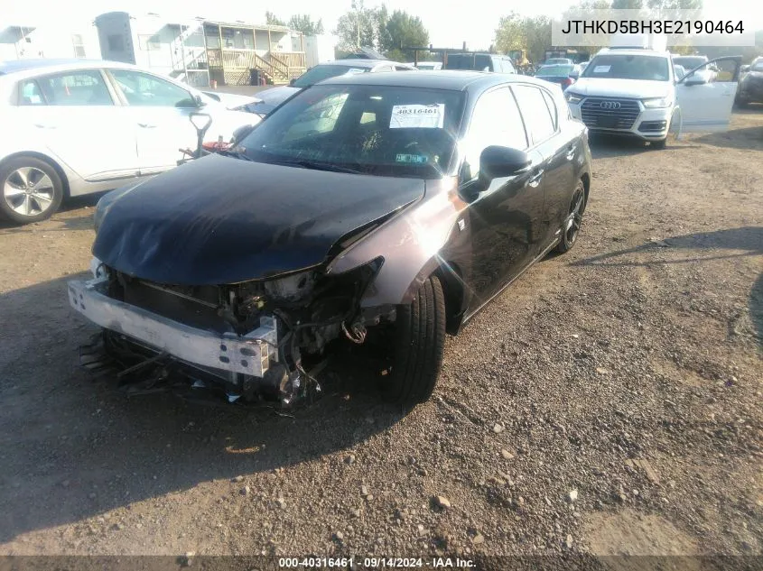 JTHKD5BH3E2190464 2014 Lexus Ct 200H Hybrid