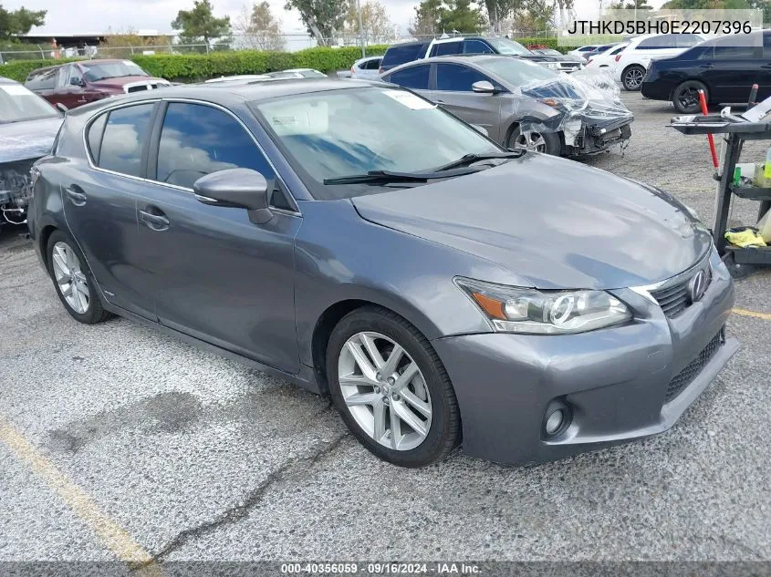 2014 Lexus Ct 200H Hybrid VIN: JTHKD5BH0E2207396 Lot: 40356059