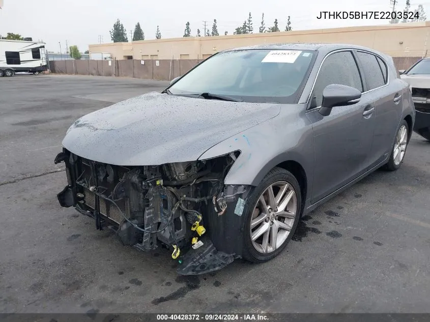 JTHKD5BH7E2203524 2014 Lexus Ct 200