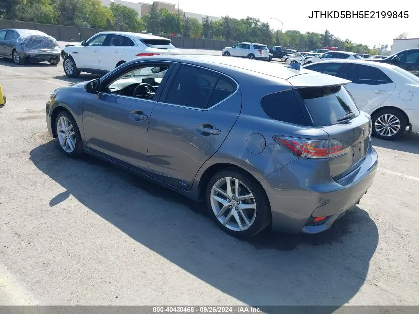 JTHKD5BH5E2199845 2014 Lexus Ct 200H Hybrid