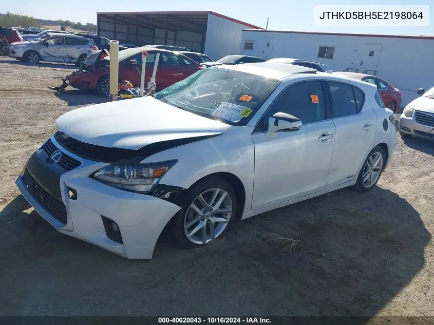 2014 Lexus Ct 200H VIN: JTHKD5BH5E2198064 Lot: 40620043