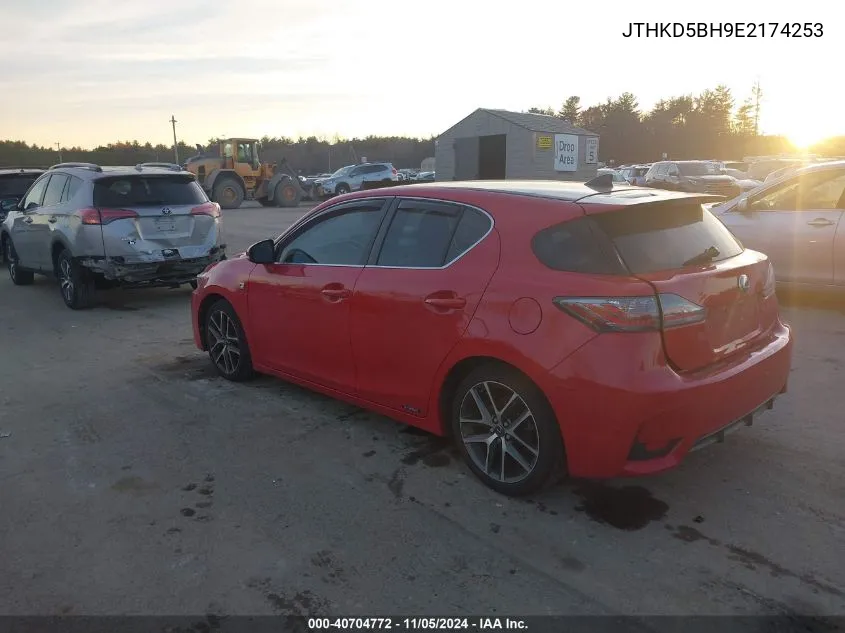 2014 Lexus Ct 200H VIN: JTHKD5BH9E2174253 Lot: 40704772