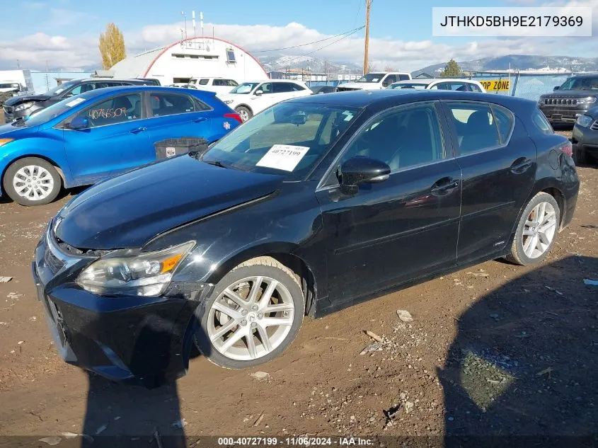 2014 Lexus Ct 200H VIN: JTHKD5BH9E2179369 Lot: 40727199