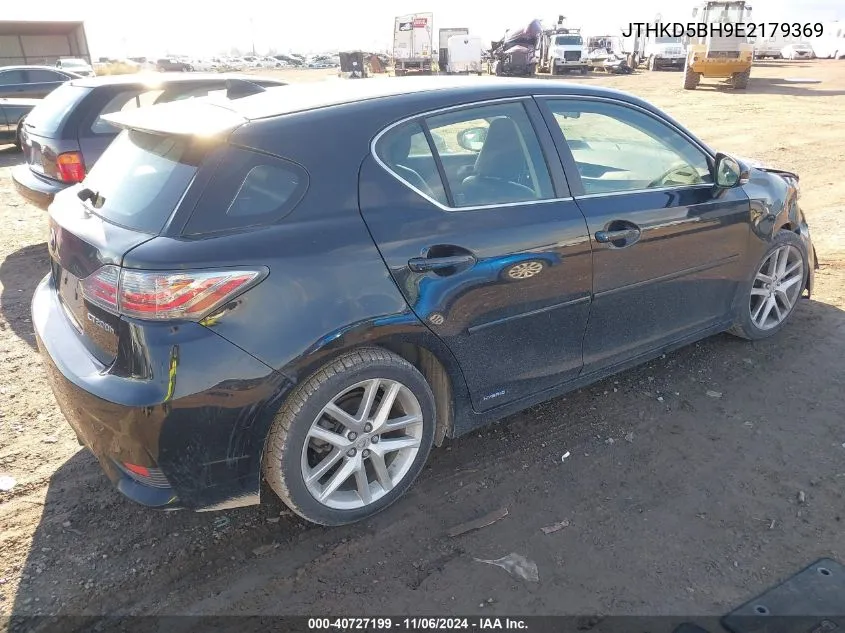 2014 Lexus Ct 200H VIN: JTHKD5BH9E2179369 Lot: 40727199