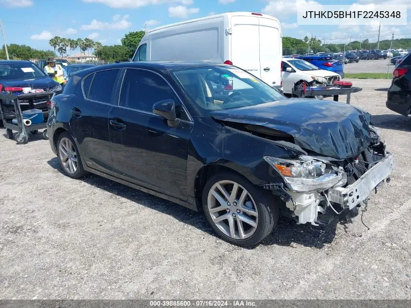 2015 Lexus Ct 200H VIN: JTHKD5BH1F2245348 Lot: 39885600