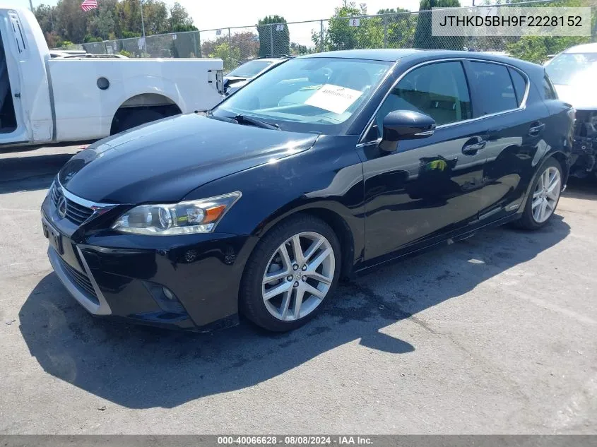 JTHKD5BH9F2228152 2015 Lexus Ct 200H