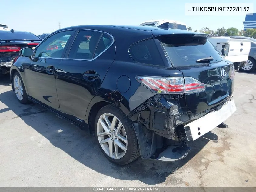 JTHKD5BH9F2228152 2015 Lexus Ct 200H