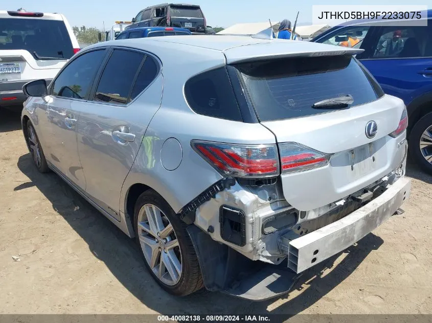 JTHKD5BH9F2233075 2015 Lexus Ct 200H