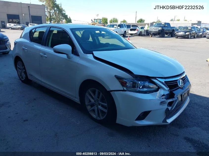 JTHKD5BH0F2232526 2015 Lexus Ct 200H