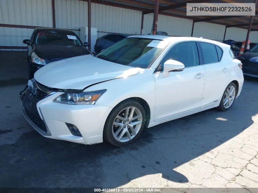 2015 Lexus Ct 200H VIN: JTHKD5BH0F2232526 Lot: 40256613