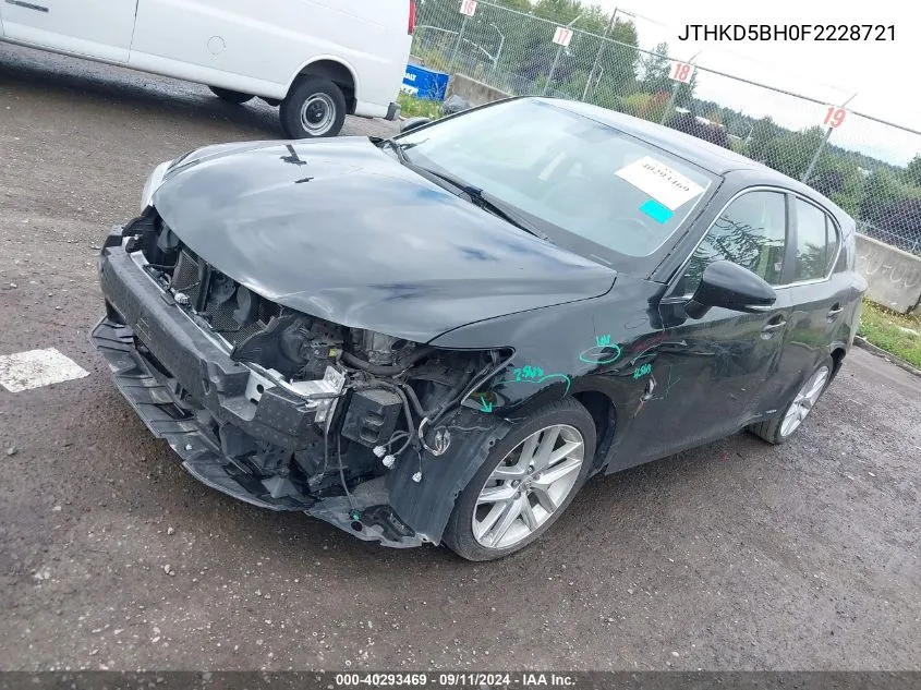 JTHKD5BH0F2228721 2015 Lexus Ct 200H 200