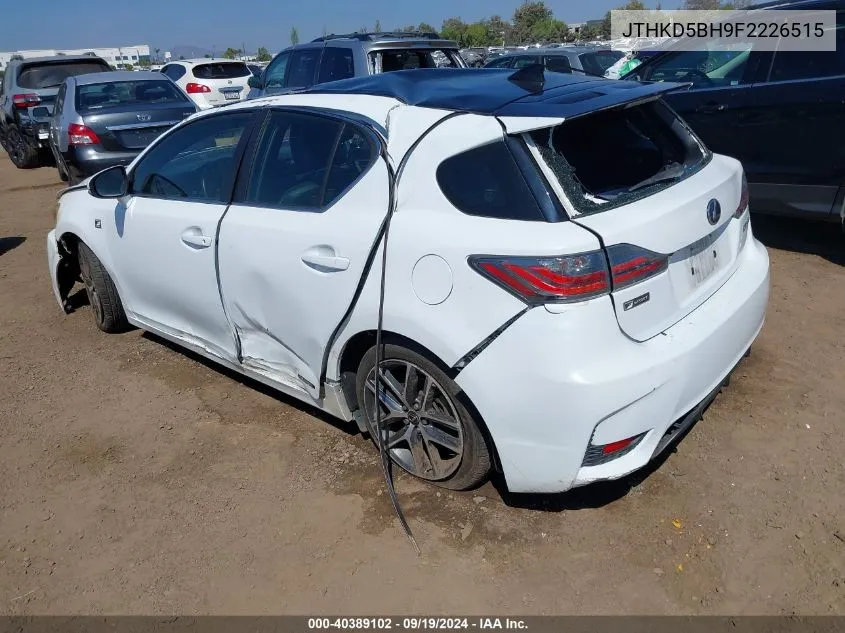 JTHKD5BH9F2226515 2015 Lexus Ct 200H