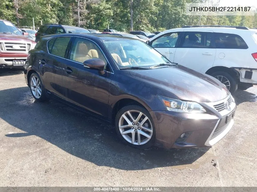 JTHKD5BH2F2214187 2015 Lexus Ct 200H