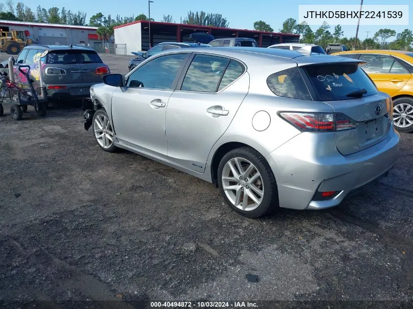 JTHKD5BHXF2241539 2015 Lexus Ct 200H