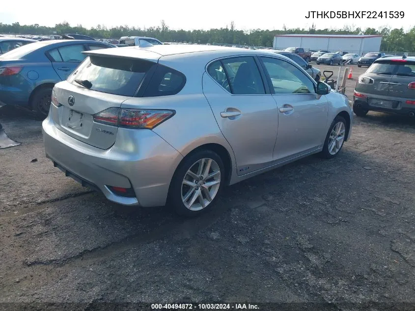 JTHKD5BHXF2241539 2015 Lexus Ct 200H