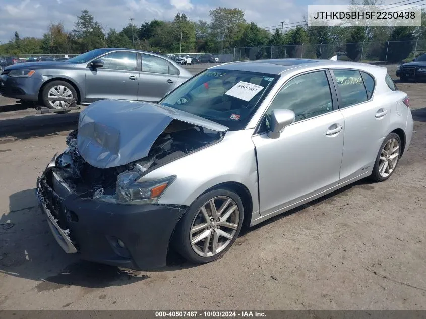 2015 Lexus Ct 200H VIN: JTHKD5BH5F2250438 Lot: 40507467