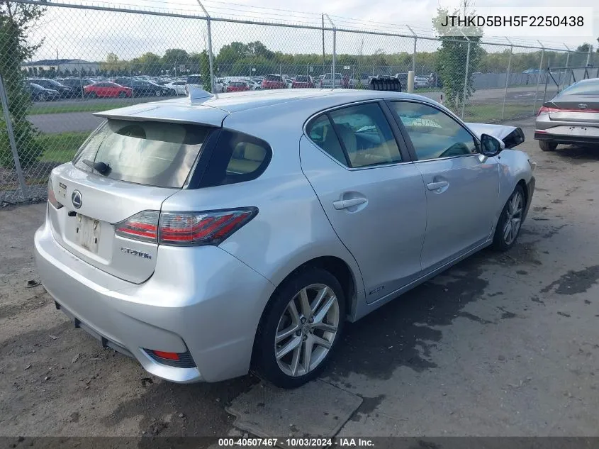 JTHKD5BH5F2250438 2015 Lexus Ct 200H