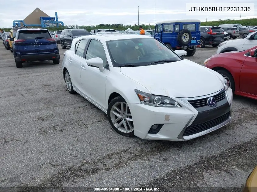 2015 Lexus Ct 200 VIN: JTHKD5BH1F2231336 Lot: 40534900