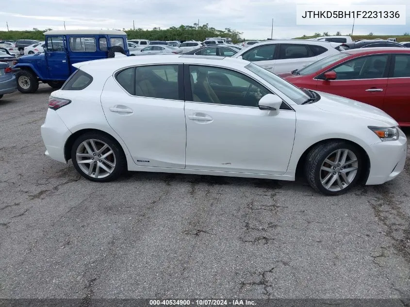 2015 Lexus Ct 200 VIN: JTHKD5BH1F2231336 Lot: 40534900