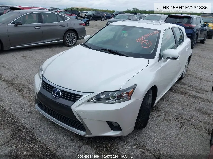 2015 Lexus Ct 200 VIN: JTHKD5BH1F2231336 Lot: 40534900