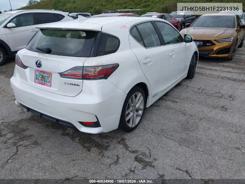 2015 Lexus Ct 200 VIN: JTHKD5BH1F2231336 Lot: 40534900